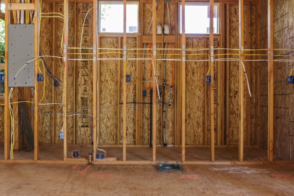 Cableado eléctrico en construcción residencial